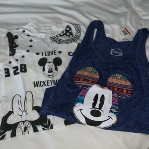Disney tops + ears